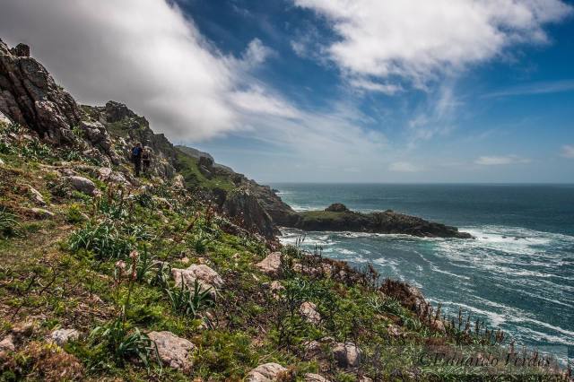 illa vilar e acantilados o fondo monte veladoiro