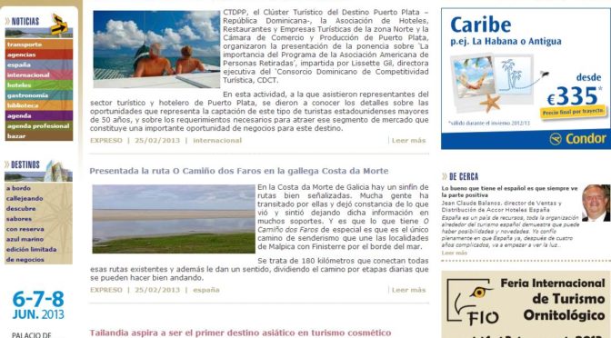 O Camiño dos Faros en la revista Expreso