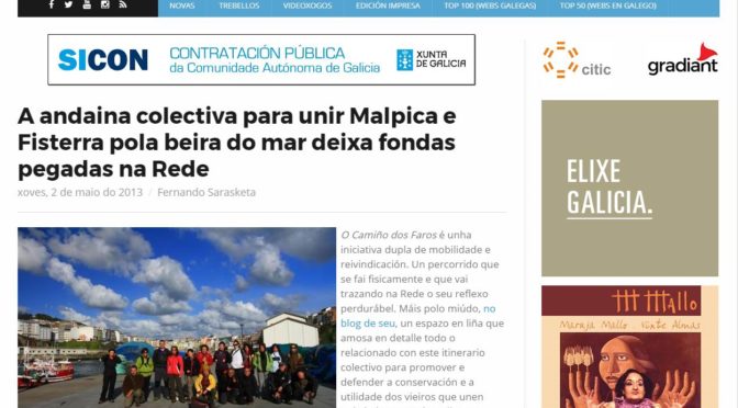 Código Cero faise eco do Camiño dos Faros