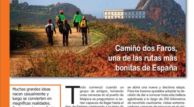 O Camiño dos Faros, en la revista Trotamundo