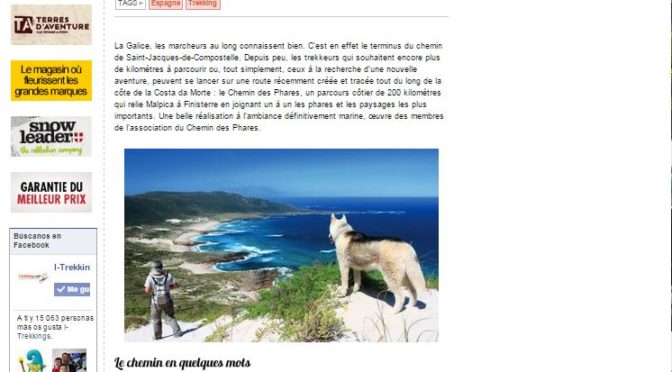 O Camiño dos Faros en I-Trekkings (Francia)