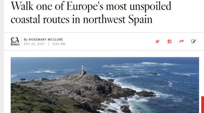 O Camiño dos Faros en Los Angeles Times y The Boston Globe