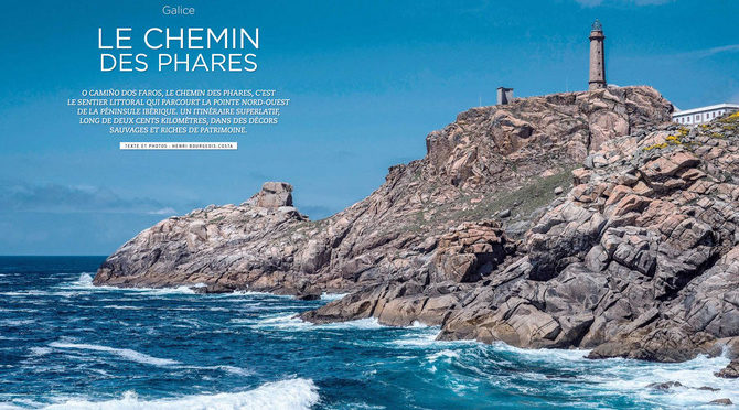 O Camiño dos Faros en Trek Magazine (Francia)